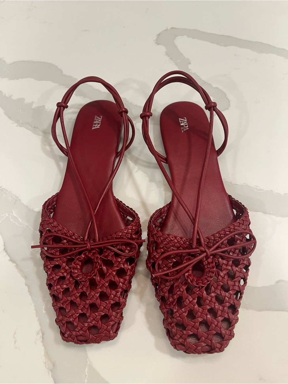 Zara slingback woven sandals. - Picture 5 of 6